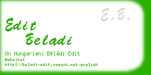 edit beladi business card